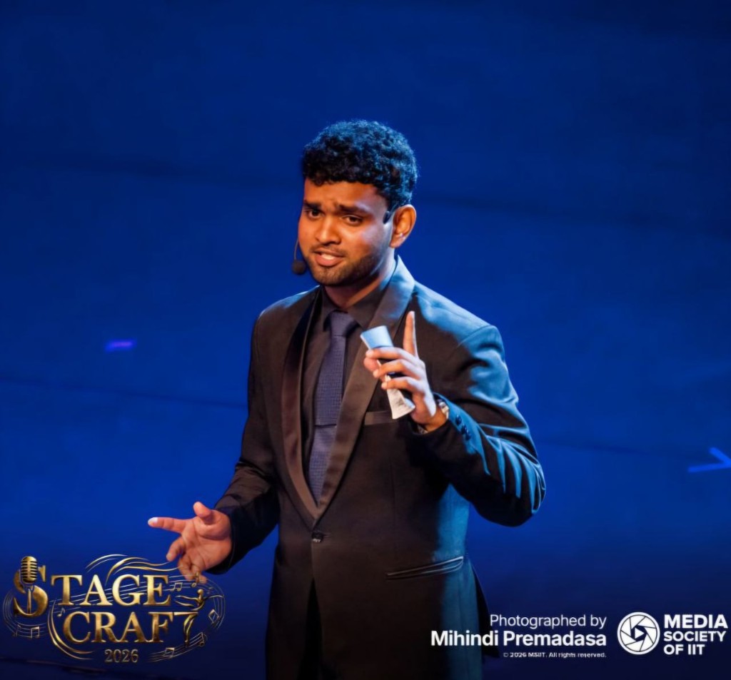 Mohamed Hisshan hosting StageCraft 2026 at IIT